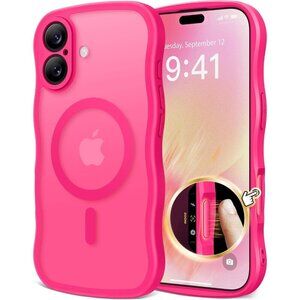 Women Hot Pink Iphone 17 Pro Max Case Full Camera Protection Mag Safe